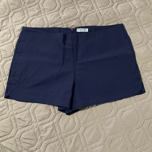 Cynthia Rowley navy blue flat front shorts size 10